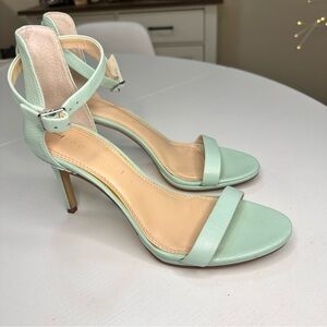 Banana Republic Mint Green Heels with Ankle Strap